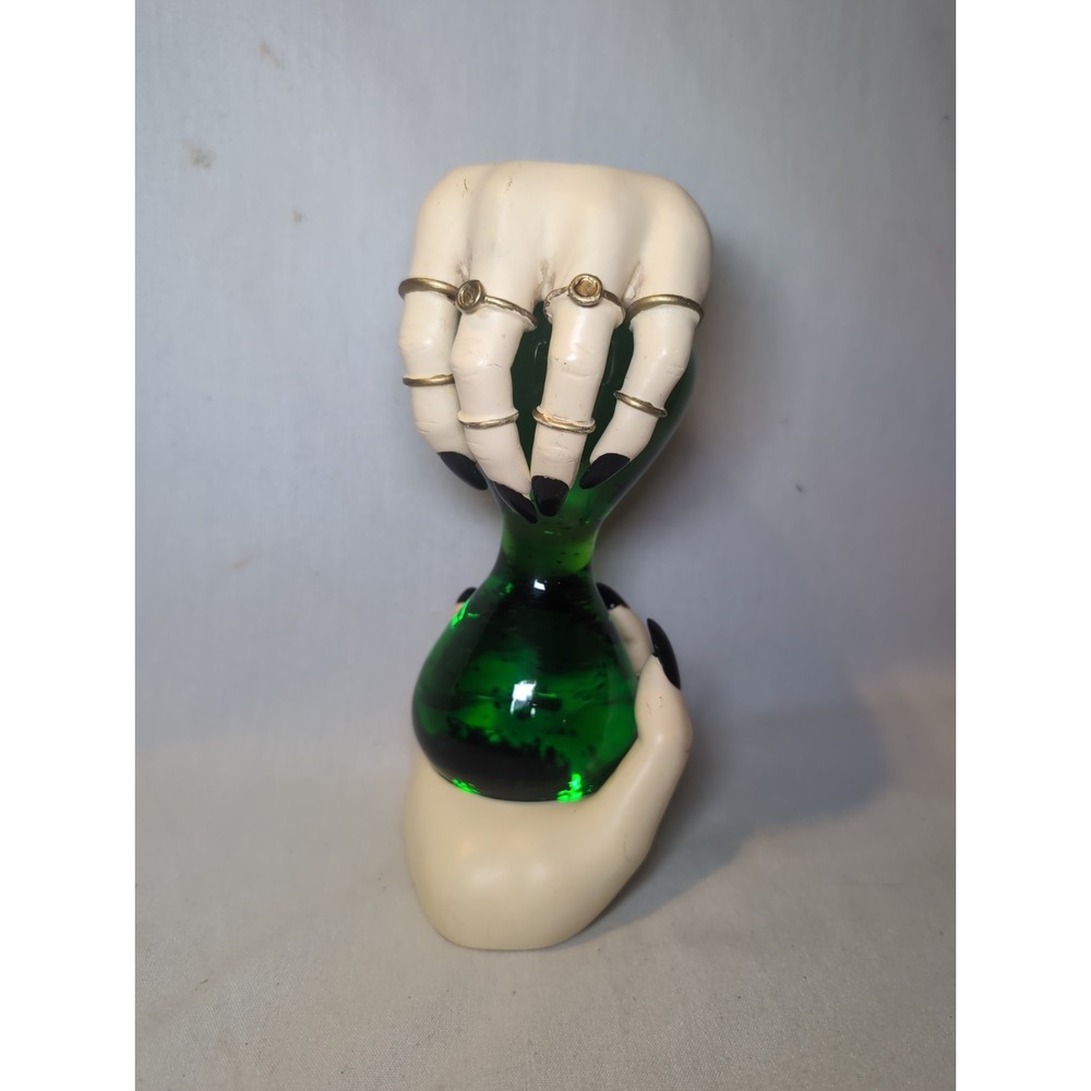Halloween Witch Hands Hourglass Table Top Decor 7.5"